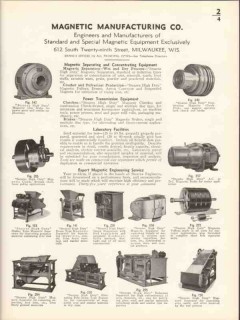 Magnetic Mfg Company 1936 Vintage Catalog Separating Concentrating Magnetic Mfg Company 1936 Vintage Catalog Separating Concentrating