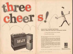 general motors 1956 delco 3-cheers factory fresh battery vintage ad general motors 1956 delco 3-cheers factory fresh battery vintage ad