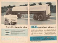 heil company 1956 william odonell delorme getchell truck vintage ad