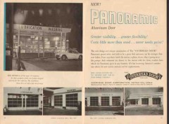 overhead door corp 1957 panoramic aluminum corvette vintage ad