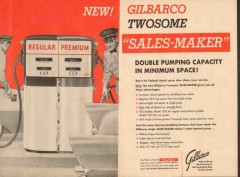 gilbert barker mfg company 1957 twosome double pump vintage ad gilbert barker mfg company 1957 twosome double pump vintage ad