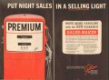 gilbert barker mfg company 1957 night sales gasoline pumps vintage ad