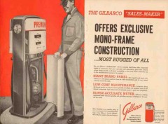 gilbert barker mfg company 1957 sales-maker mono-frame pump vintage ad gilbert barker mfg company 1957 sales-maker mono-frame pump vintage ad