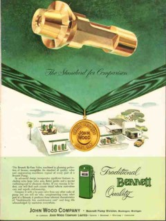 john wood company 1957 by-pass valve ram remote pump vintage ad john wood company 1957 by-pass valve ram remote pump vintage ad