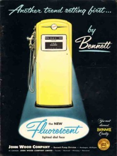 john wood company 1957 fluorescent compatible lighting pump vintage ad john wood company 1957 fluorescent compatible lighting pump vintage ad
