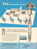 john wood company 1957 bennett ram flow submerged pumps vintage ad john wood company 1957 bennett ram flow submerged pumps vintage ad