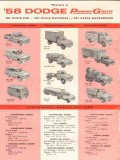dodge 1958 new power giants 4-way leaders low priced trucks vintage ad