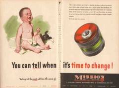 Mission Mfg Company 1955 Vintage Ad Oil Field Wear Gage Time Change Mission Mfg Company 1955 Vintage Ad Oil Field Wear Gage Time Change