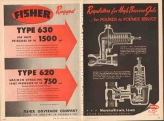 Fisher Governor Company 1955 Vintage Ad Regulators High Pressure Jobs