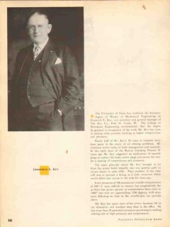 key company 1937 frederick vice president oil refining vintage article key company 1937 frederick vice president oil refining vintage article