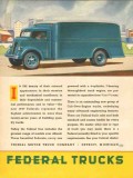 federal motor truck company 1937 distinguished styling name vintage ad