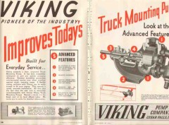 viking pump company 1937 oil truck mount advanced features vintage ad