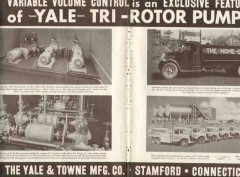 yale towne mfg company 1937 tri-rotor pumps volume control vintage ad yale towne mfg company 1937 tri-rotor pumps volume control vintage ad