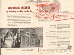 Nordberg Mfg Company 1962 Vintage Ad Engines Pipe Line Service Pumping