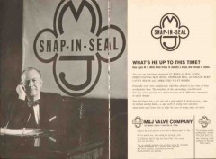 M J Valve Company 1962 Vintage Ad Oil M H Red Grove Snap-In-Seal
