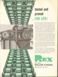 Chain Belt Company 1962 Vintage Ad Oil Field Rex Tested Proved Life Chain Belt Company 1962 Vintage Ad Oil Field Rex Tested Proved Life