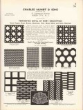 Charles Mundt Sons 1936 Vintage Catalog Metal Steel Brass Perforated