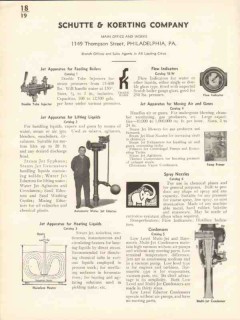 Schutte Koerting Company 1936 Vintage Catalog Jet Apparatus Nozzles Schutte Koerting Company 1936 Vintage Catalog Jet Apparatus Nozzles