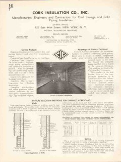 Cork Insulation Company 1936 Vintage Catalog Corinco Corkboards