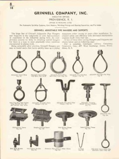 Grinnell Company 1936 Vintage Catalog Pipe Hangers Supports Adjustable Grinnell Company 1936 Vintage Catalog Pipe Hangers Supports Adjustable
