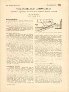 Sanitation Corp 1916 Vintage Catalog R-W Process Sewage Trade Wastes Sanitation Corp 1916 Vintage Catalog R-W Process Sewage Trade Wastes