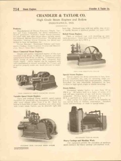 Chandler Taylor Company 1916 Vintage Catalog Steam Engines Boilers Chandler Taylor Company 1916 Vintage Catalog Steam Engines Boilers