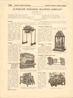 Automatic Weighing Machine Company 1916 Vintage Catalog Seal Packing Automatic Weighing Machine Company 1916 Vintage Catalog Seal Packing