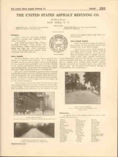 United States Asphalt Refining Company 1916 Vintage Catalog Aztec United States Asphalt Refining Company 1916 Vintage Catalog Aztec