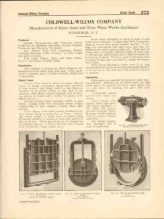 Coldwell-Wilcox Company 1916 Vintage Catalog Water Sluice Gates