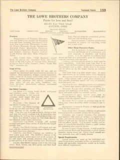 Lowe Brothers Company 1916 Vintage Catalog Paint Protective Iron Steel Lowe Brothers Company 1916 Vintage Catalog Paint Protective Iron Steel