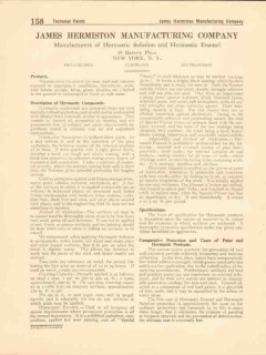 James Hermiston Mfg Company 1916 Vintage Catalog Coatings Preservative James Hermiston Mfg Company 1916 Vintage Catalog Coatings Preservative