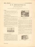 H W Johns-Manville Company 1916 Vintage Catalog Asbestos Waterproofing