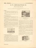 H W Johns-Manville Company 1916 Vintage Catalog Asbestos Waterproofing