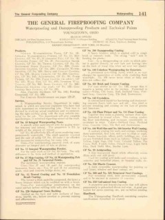 General Fireproofing Company 1916 Vintage Catalog Paint Waterproofing General Fireproofing Company 1916 Vintage Catalog Paint Waterproofing