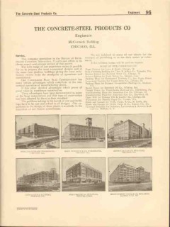 Concrete-Steel Products Company 1916 Vintage Catalog Flat Slab