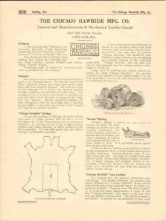 Chicago Rawhide Mfg Company 1916 Vintage Catalog Mechanical Leather Chicago Rawhide Mfg Company 1916 Vintage Catalog Mechanical Leather