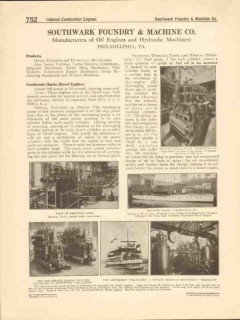 Southwark Foundry Machine Company 1916 Vintage Catalog Diesel Engines
