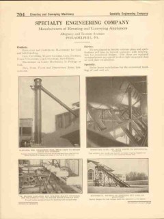 Specialty Engineering Company 1916 Vintage Catalog Elevating Conveying Specialty Engineering Company 1916 Vintage Catalog Elevating Conveying