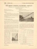 Brown Hoisting Machinery Company 1916 Vintage Catalog Locomotive Crane Brown Hoisting Machinery Company 1916 Vintage Catalog Locomotive Crane
