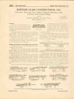 Keppler Glass Constructions Inc 1916 Vintage Catalog Roof Floor Lights Keppler Glass Constructions Inc 1916 Vintage Catalog Roof Floor Lights