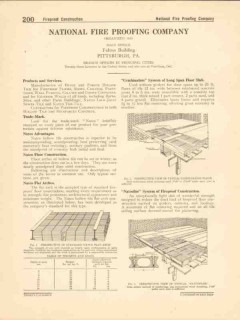 National Fireproofing Company 1916 Vintage Catalog Floor Roof Natco