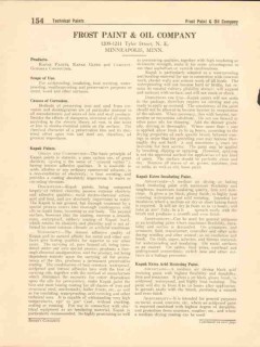 Frost Paint Oil Company 1916 Vintage Catalog Kapak Glue Cement Guperka Frost Paint Oil Company 1916 Vintage Catalog Kapak Glue Cement Guperka