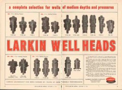 Larkin Packer Company 1962 Vintage Ad Oil Well Heads Depth Pressure