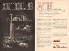 Halliburton Company 1962 Vintage Ad Drilling Wells Controlling Water