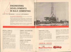 Halliburton Company 1962 Vintage Ad Cementing Engineering Developments