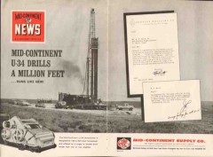 Mid-Continent Supply Company 1962 Vintage Ad Oil Service Drilling U-34