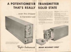 Taylor Instrument Companies 1962 Vintage Ad Potentiometer Transmitter