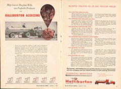 Halliburton Company 1962 Vintage Ad Oil Acidizing Wells Profitable