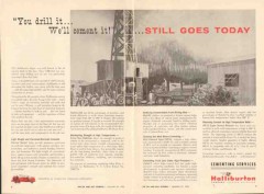 Halliburton Company 1962 Vintage Ad Oil Field Well Drill Cement Today