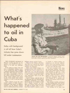 oil in cuba 1962 whats happened under castro communism vintage article